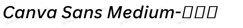 Canva Sans Medium字体转换 Canva Sans Medium字体转换